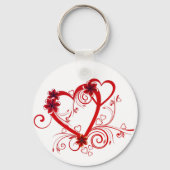 フラワーデザインキーチェーン キーホルダー (裏面)