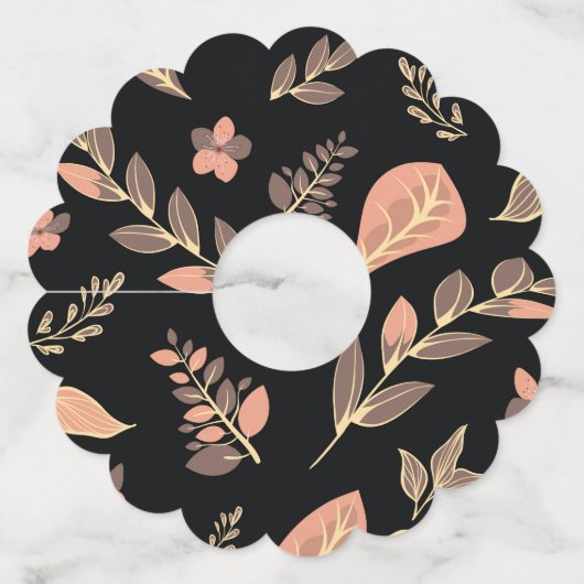 フラワーデザインシリーズ ワイングラスタグ (正面)