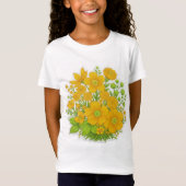 フラワーデザインプリントアート Tシャツ (正面)