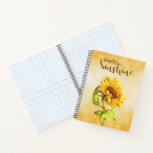 フラワーデザイン こんにちは、太陽の光 ノートブック (内部)