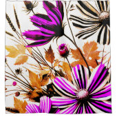 フラワーデザイン シャワーカーテン (正面)