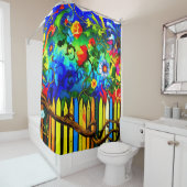 フラワーデザイン シャワーカーテン (インサイチュ)