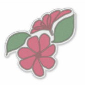 フラワーデザイン シール (正面)