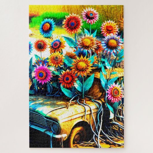 フラワーデザイン ジグソーパズル (縦)