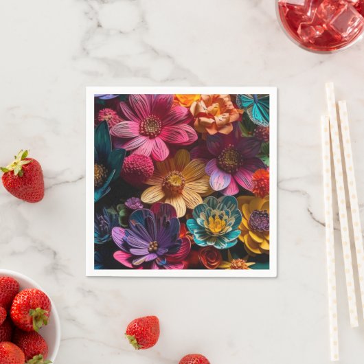 フラワーデザイン スタンダードカクテルナプキン (インサイチュ)