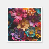 フラワーデザイン スタンダードカクテルナプキン (正面)