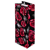 フラワーデザイン ワインギフトバッグ (裏面アングル)