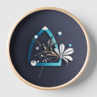 フラワーデザイン 壁時計