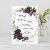 フラワーデザイン 招待状 (スタンド正面)