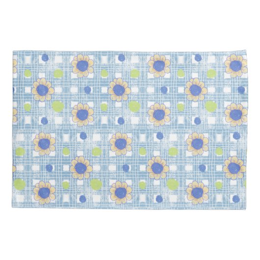 フラワーデザイン 枕カバー (裏面)