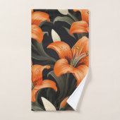 フラワーデザイン #1 バスタオルセット (ハンドタオル)