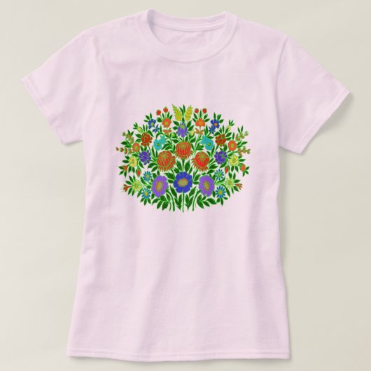フラワーデザイン #2 Tシャツ (デザイン正面)