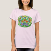フラワーデザイン #2 Tシャツ (正面)