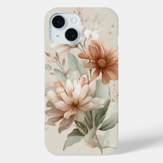 フラワーデザイン Case-Mate iPhoneケース (裏面)