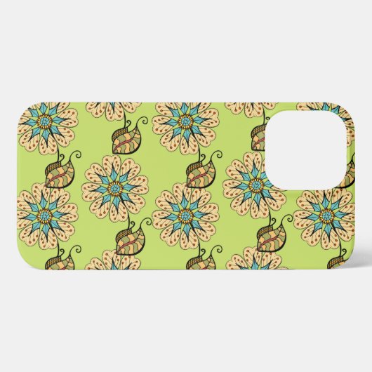 フラワーデザイン  iPhoneケース (裏面横)