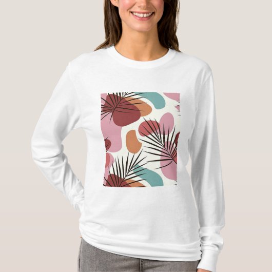 フラワーデザイン Tシャツ (正面)