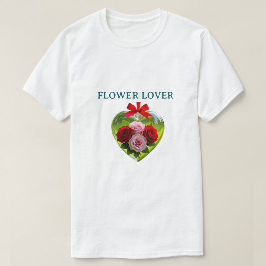 フラワーデザインTシャツ Tシャツ (デザイン正面)