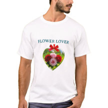 フラワーデザインTシャツ