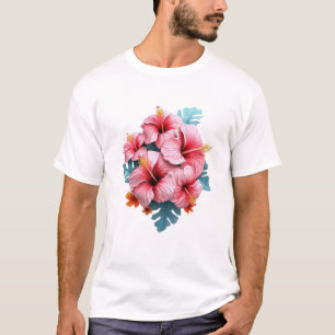 フラワーデザインTシャツ Tシャツ