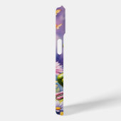 フラワーデジタルアート付きカエル Case-Mate iPhoneケース (裏面 / 右)