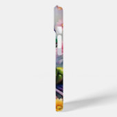 フラワーデジタルアート付きカエル Case-Mate iPhoneケース (裏面 / 左)