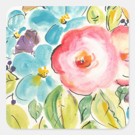 フラワーデライトII スクエアシール (正面)