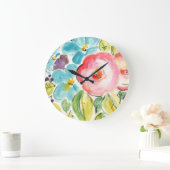 フラワーデライトII ラージ壁時計 (ホーム)