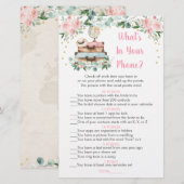 フラワートラベル ブライダル スマホの中に何が入っている？ ゲーム (正面/裏面)