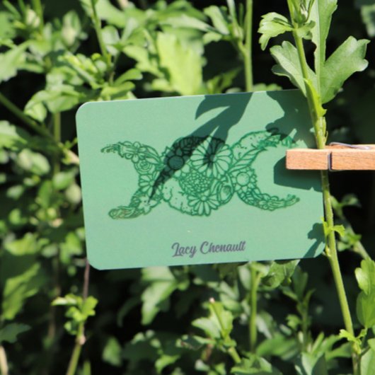 フラワートリプルムーンの賛美象徴Be ラバースタンプ