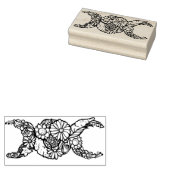 フラワートリプルムーンの賛美象徴Be ラバースタンプ (押印)