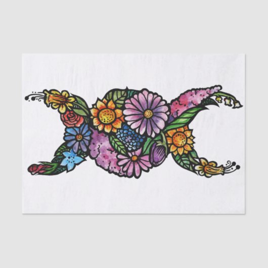 フラワートリプルムーンの賛美象徴Be 薄葉紙 (正面)