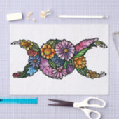 フラワートリプルムーンの賛美象徴Be 薄葉紙 (クラフト)