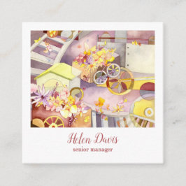 フラワートレインクリエイティブ スクエア名刺