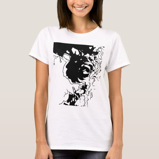 フラワードゥードル Tシャツ (正面)