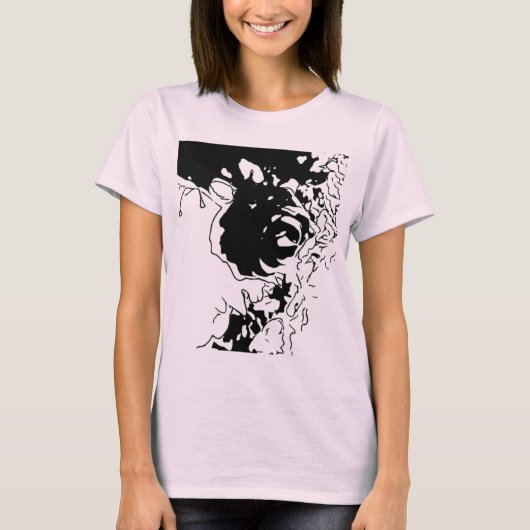 フラワードゥードル Tシャツ (正面)