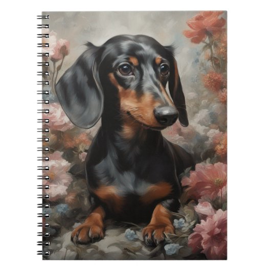 フラワードッグブリードポートレート10 ノートブック (正面)