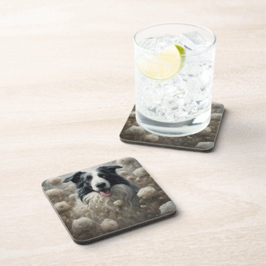 フラワードッグブリードポートレート12 コースター (右側)