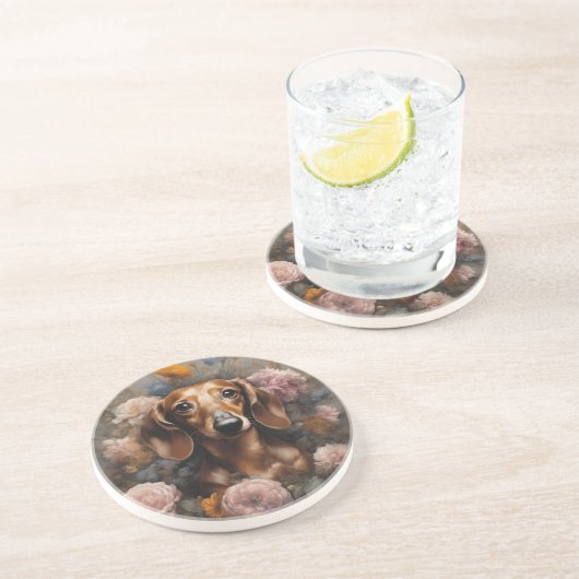 フラワードッグ育成ポートレート1 コースター (側面)