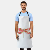 フラワードラゴンフライ(ジュエリー桜) エプロン (着用した状態)