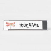 フラワードラゴンフライ(ジュエリー桜) デスクネームプレート (正面)