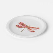 フラワードラゴンフライ(ジュエリー桜) ペーパープレート (アングル)