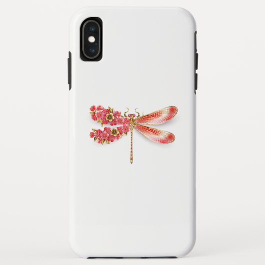 フラワードラゴンフライ(ジュエリー桜) Case-Mate iPhoneケース (裏面)