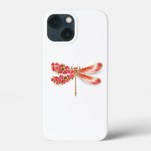 フラワードラゴンフライ(ジュエリー桜) Case-Mate iPhoneケース (裏面)