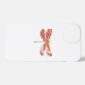 フラワードラゴンフライ(ジュエリー桜) iPhoneケース (裏面横)