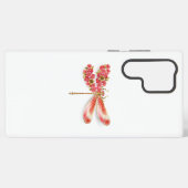 フラワードラゴンフライ(ジュエリー桜) SAMSUNG GALAXYケース (裏面横)