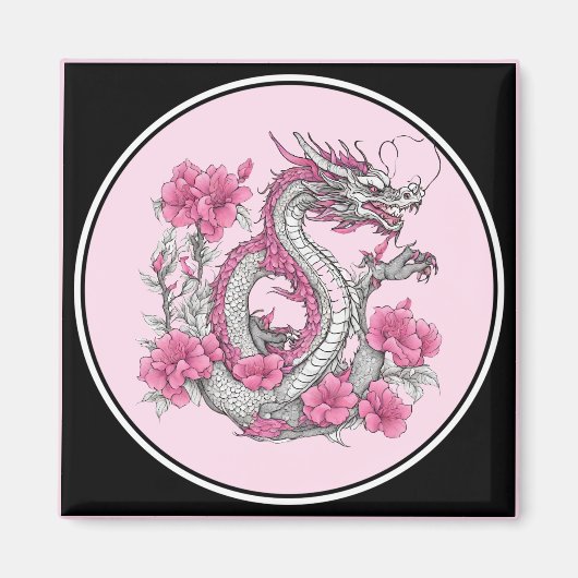 フラワードラゴンマグネット マグネット (正面)