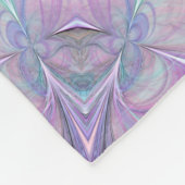 フラワードリームパステルマンダラバイジョマズアート フリースブランケット (角)