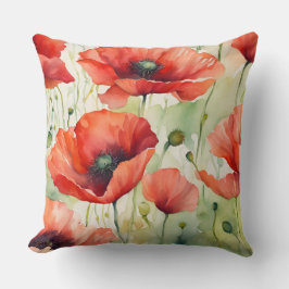 フラワードリーム – ポピー柄 クッション