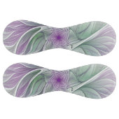 フラワードリーム、抽象芸術紫グリーンフラクタルアート ソフトボール (パネル)