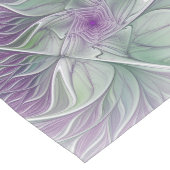 フラワードリーム、抽象芸術紫グリーンフラクタルアート ミディアムテーブルランナー (コーナー)